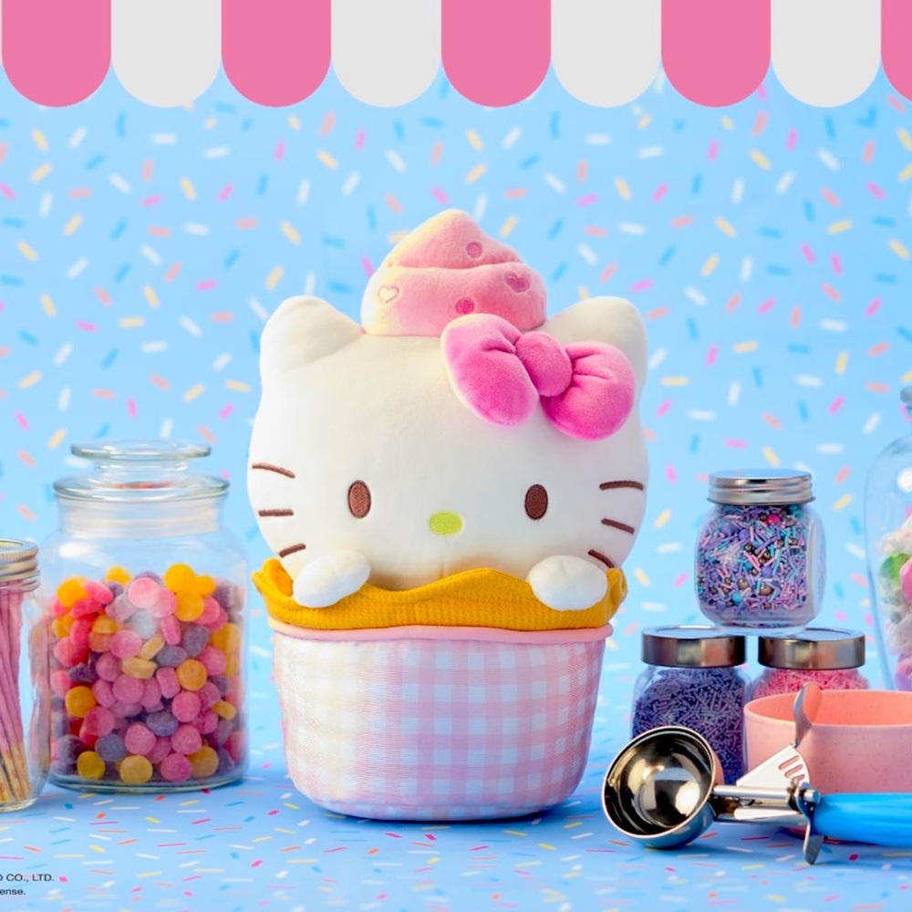 Gund Hello Kitty ice cream plush